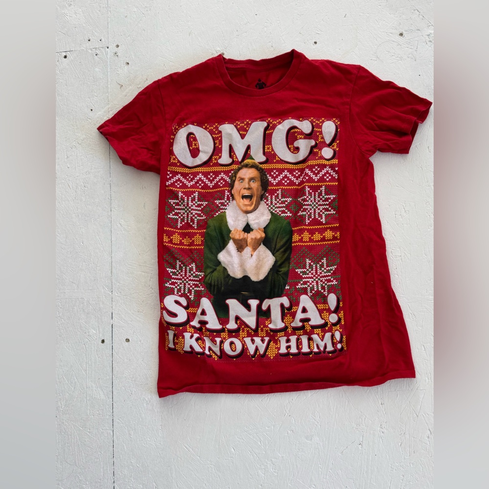 ELF Festive Red Short Sleeve Tee